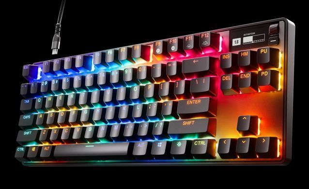 Клавіатура ігрова SteelSeries Apex Pro TKL UA HyperMagnetic Switches, OmniPoint 2.0, OLED (64856) [401047]