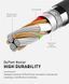 Кабель Luxe Cube Kevlar USB - Lightning (M/M), 1.2 м, райдужний (8886668686341) [603782], фото 4