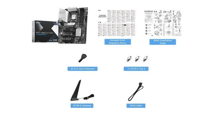 Материнська плата MSI Socket 1851 (PRO B860-P WIFI) [607826]