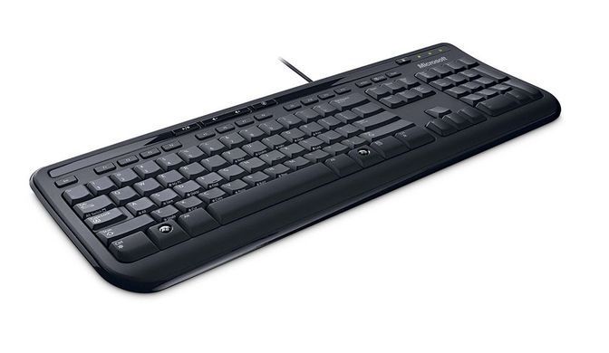 Комплект клавіатура та миша Microsoft Wired Desktop 600 USB-A, EN/UK/RU, чорний (APB-00011) [103583]
