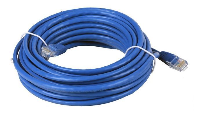 Патч-корд литий, UTP, RJ45, Cat.5e, 10m, синій (9166) [610694]