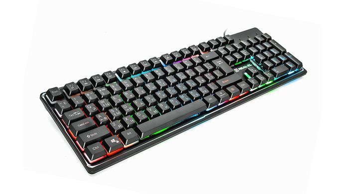 Клавіатура REAL-EL Comfort 7011 Backlit Ukr Black (EL123100043) [605899]