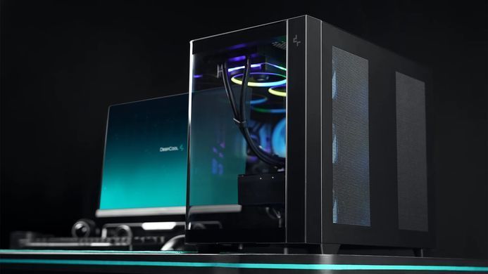 Корпус DeepCool CG530U 4F Black без БЖ (R-CG530U-BKAGA4-G) [618116]