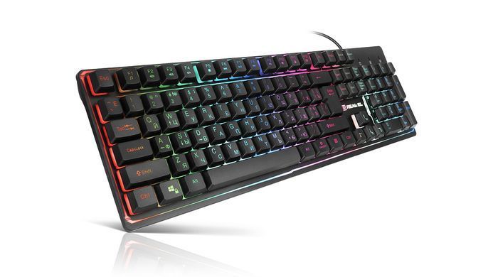 Клавіатура REAL-EL Comfort 7011 Backlit Ukr Black (EL123100043) [605899]
