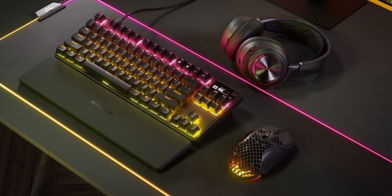 Клавіатура ігрова SteelSeries Apex Pro TKL UA HyperMagnetic Switches, OmniPoint 2.0, OLED (64856) [401047]