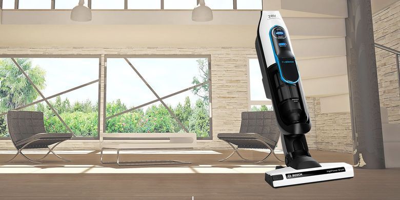 Пилосос Bosch безпровідний, конт пил -0.9л, автон. робота до 60хв, вага-3.3кг, НЕРА, білий (BCH86SIL1) [12354]