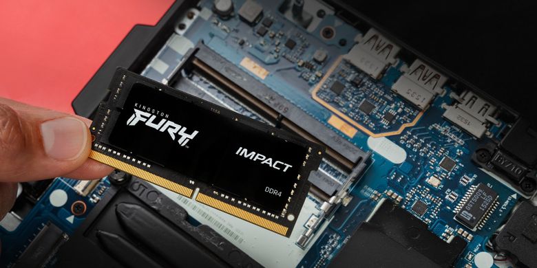 Пам'ять ноутбука Kingston DDR4 32GB KIT (16GBx2) 3200 FURY Impact (KF432S20IBK2/32)