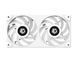 Вентилятор ID-Cooling, 245x125x27мм, 3-pin, 4-pin PWM, білий (Icefan 240 ARGB Snow) [608872], фото 1