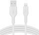 Кабель USB-A > Lightning заряджання/синхронізації Belkin 1м, силіконовий з кліпсою, білий (CAA008BT1MWH) [108545], фото 1