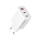 Мережевий зарядний пристрій XO L117 (2USB-С, 1USB, 3А) PD, QC 3.0 White (L117.white) [603306], фото 3