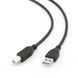 Кабель Cablexpert USB2.0 A - USB В, 1м, чорний (CCP-USB2-AMBM-1M) [608245], фото 1