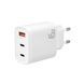Мережевий зарядний пристрій XO L117 (2USB-С, 1USB, 3А) PD, QC 3.0 White (L117.white) [603306], фото 2