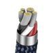Кабель Baseus Explorer Series Auto Power-Off Fast Charging Data Cable Type-C to IP 20W 1m Blue (CATS000003) [802581], фото 6