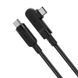 Кабель ACEFAST C5-03 USB-C to USB-C 100W right angled aluminum alloy 2m Black (6974316281016) [802528], фото 3