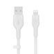 Кабель USB-A > Lightning заряджання/синхронізації Belkin 1м, силіконовий з кліпсою, білий (CAA008BT1MWH) [108545], фото 4