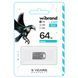 Флеш-накопичувач Wibrand USB 2.0 Hawk 64Gb Silver (WI2.0/HA64M1S) [802918], фото 2