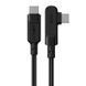 Кабель ACEFAST C5-03 USB-C to USB-C 100W right angled aluminum alloy 2m Black (6974316281016) [802528], фото 1