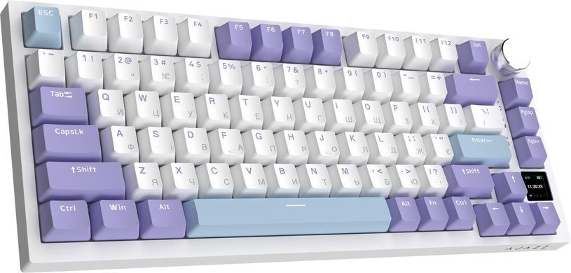 Клавіатура бездротова Ajazz AK820 Pro Gift Switch Purple (AK820PRO-G-PWB) [610662]