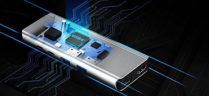 USB-хаб J5create USB-C 6-в-1 Grey (JCD403-N) [618226]