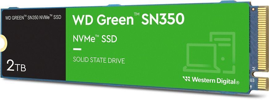 Накопичувач SSD WD M.2 2TB PCIe 3.0 Green SN350 (WDS200T3G0C) [112922]