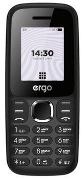 Мобiльний телефон Ergo B184 Dual Sim Black (B184 Black) [600326]