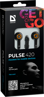 Гарнітура Defender Pulse 420 Orange (63420) [201153]