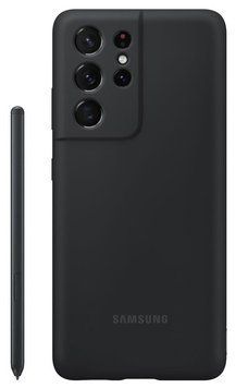Чохол-накладка Samsung Silicone Cover для Samsung Galaxy S21 Ultra SM-G998 Black +S Pen (EF-PG99PTBEGRU) [614827]