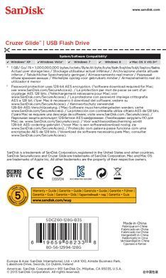Флеш-пам'ять (накопичувач USB) USB2 128GB SANDISK (SDCZ60-128G-B35) [501280]