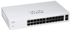 Cisco Комутатор CBS110 Unmanaged 24-port GE, 2x1G SFP Shared