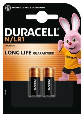 Спеціальна лужна батарейка Duracell N 1,5V, (E90 / LR1), 2 шт. в упаковці (5007465) [203684]