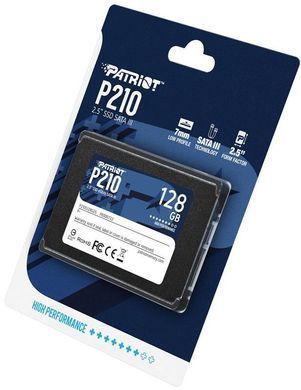Накопичувач SSD 128GB Patriot P210 2.5" SATAIII TLC (P210S128G25) [608097]