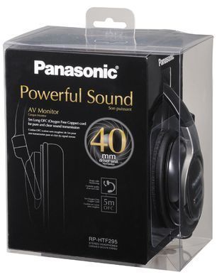 Panasonic Наушники RP-HTF295E Over-ear Black (RP-HTF295E-K) [17129]