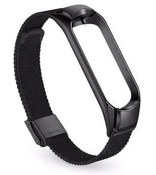 Ремінець BeCover Metal для Xiaomi Mi Smart Band 5/Mi Smart Band 6 Black (705146) [604612]