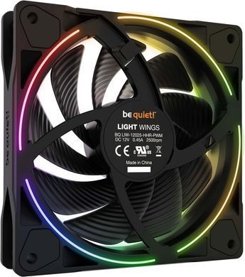 Вентилятор be quiet! Light Wings 120mm PWM High-Speed Black (BL073) [620182]