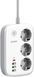 Мережевий фільтр Power filtr 2.0м Energizer 3 розетки, 3xUSB-А, USB-C 30W PD, App control, 2500W білий (EPB2500W02EU) [406422], фото 2