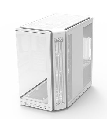 Корпус Zalman P60 без БЖ, 2xUSB3.0, 1x Type C, 3x120мм ARGB Reverse, 2x120мм ARGB, VGA 435мм, LCS ready, Curved Tempered Glass, Dual Chamber, ATX, білий (P60WHITE) [112538]
