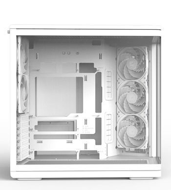 Корпус Zalman P60 без БЖ, 2xUSB3.0, 1x Type C, 3x120мм ARGB Reverse, 2x120мм ARGB, VGA 435мм, LCS ready, Curved Tempered Glass, Dual Chamber, ATX, білий (P60WHITE) [112538]