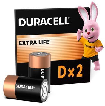 Лужні батарейки Duracell D, 2 шт. (5020280/5014581/5005987/5014435) [204004]