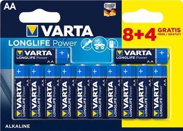 Батарейка Varta Longlife Power лужна AA блістер, 12 шт (04906121472) [113334]