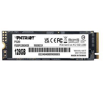 Накопичувач SSD 128GB Patriot P320 M.2 2280 PCIe 3.0 x4 NVMe TLC (P320P128GM28) [611480]