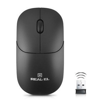 Миша бездротова REAL-EL RM-311 W Black (EL123200041) [606714]