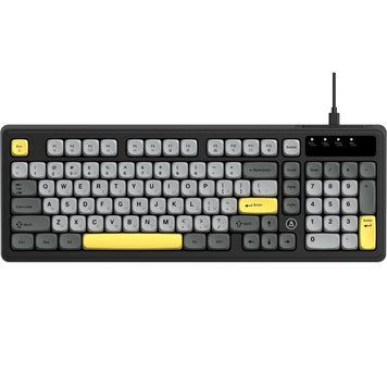 Клавіатура Ajazz AF98 Black USB-C Black Gray Yellow (AF98-BGY) [616861]