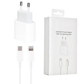 Зарядний пристрій 20Вт USB-C Power Adapter + кабель Lightning (S17199) [603176]