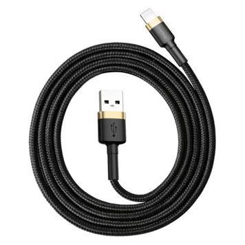 Кабель Baseus Cafule Cable USB For Lightning 2.4A 1m Gold+Black (CALKLF-BV1) [802296]