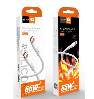 Кабель WUW- Type-C to Type-C PD 65W white (X225) [805243]