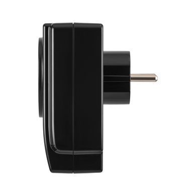 Адаптер мережевий 2E 1xТипF, 16A, 2*USB-A, фільтр, чорний (2E-AD120U) [111827]