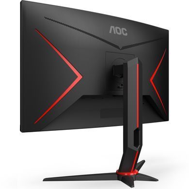 Монітор TFT 27" AOC, VA, 280Гц, 0,5ms, вигнутий, HDMIx2, DP, HAS, чорний з червоним (C27G2Z3/BK) [404400]