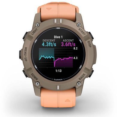 Смарт-годинник Garmin Descent G2 Paloma with Shell Pink Band (010-02986-01) [619505]