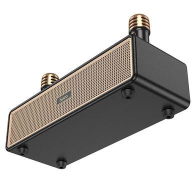 Портативна колонка HOCO BS63 Graceful wireless dual-mic BT speaker, 10W*2, Black (6942007634458) [806331]