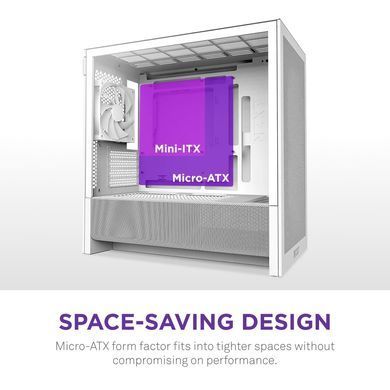Корпус NZXT H3 Flow White без БЖ (CC-H31FW-01) [616901]